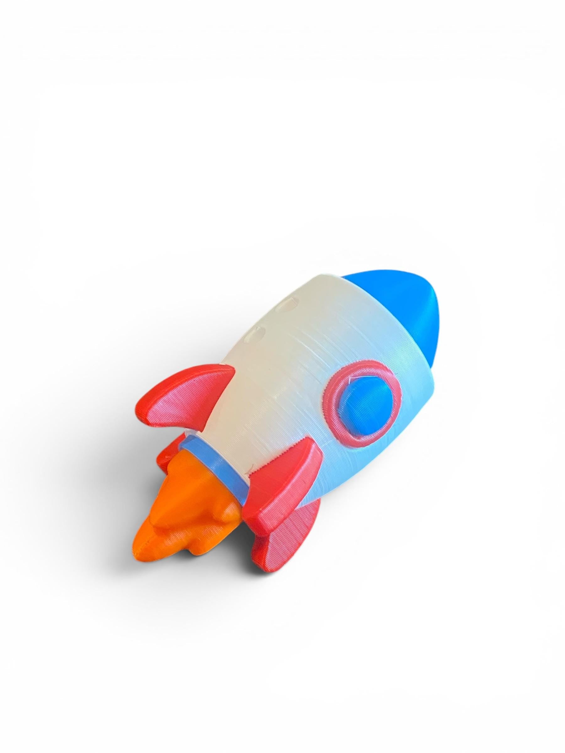 Spaceship Fidget Clicker Keychain | 3D Printed Sensory Toy | Space Lover Gift