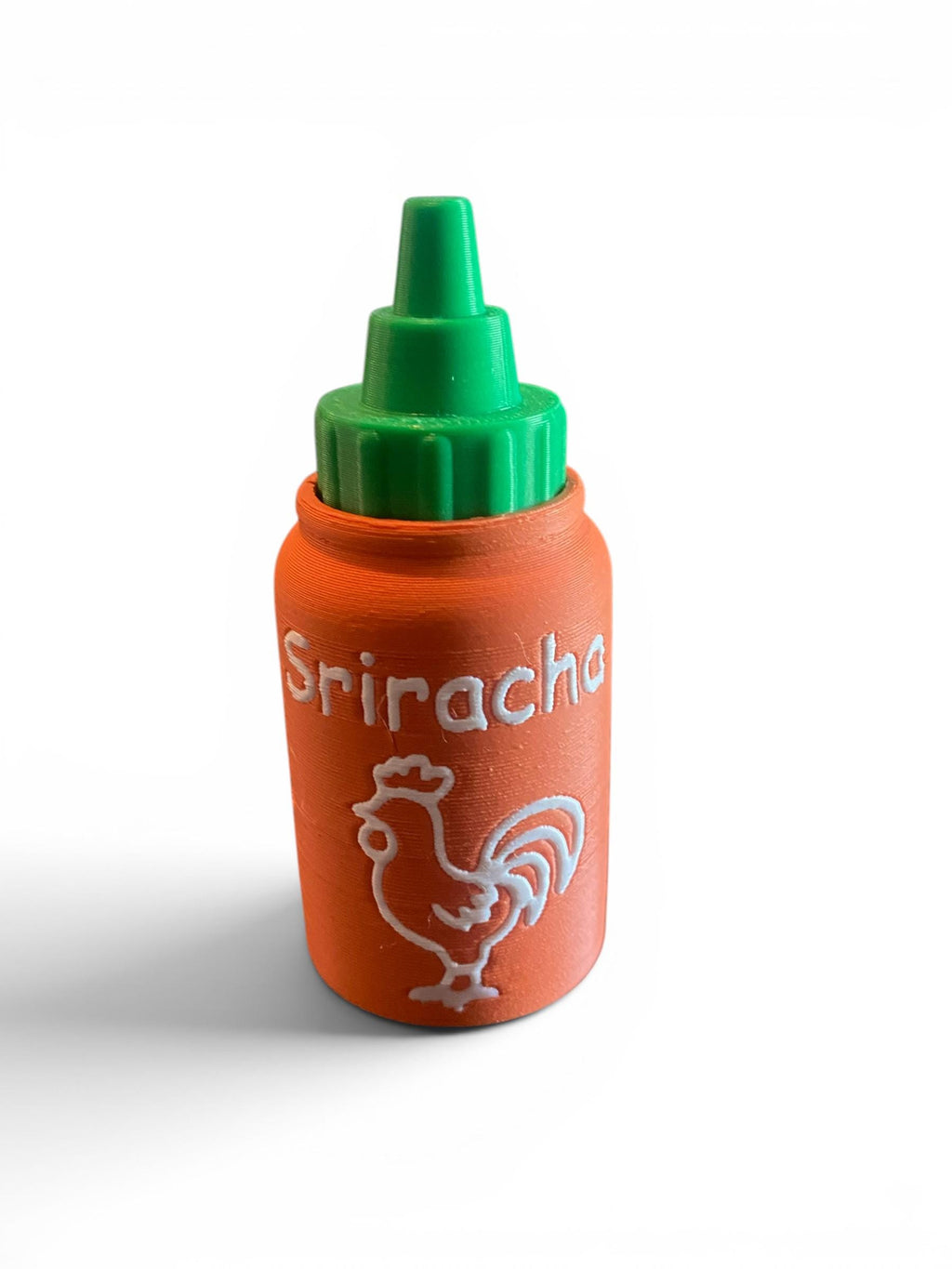 Sriracha Hot Sauce Fidget Clicker Keychain | 3D Printed Sensory Toy | Funny Foodie Gift