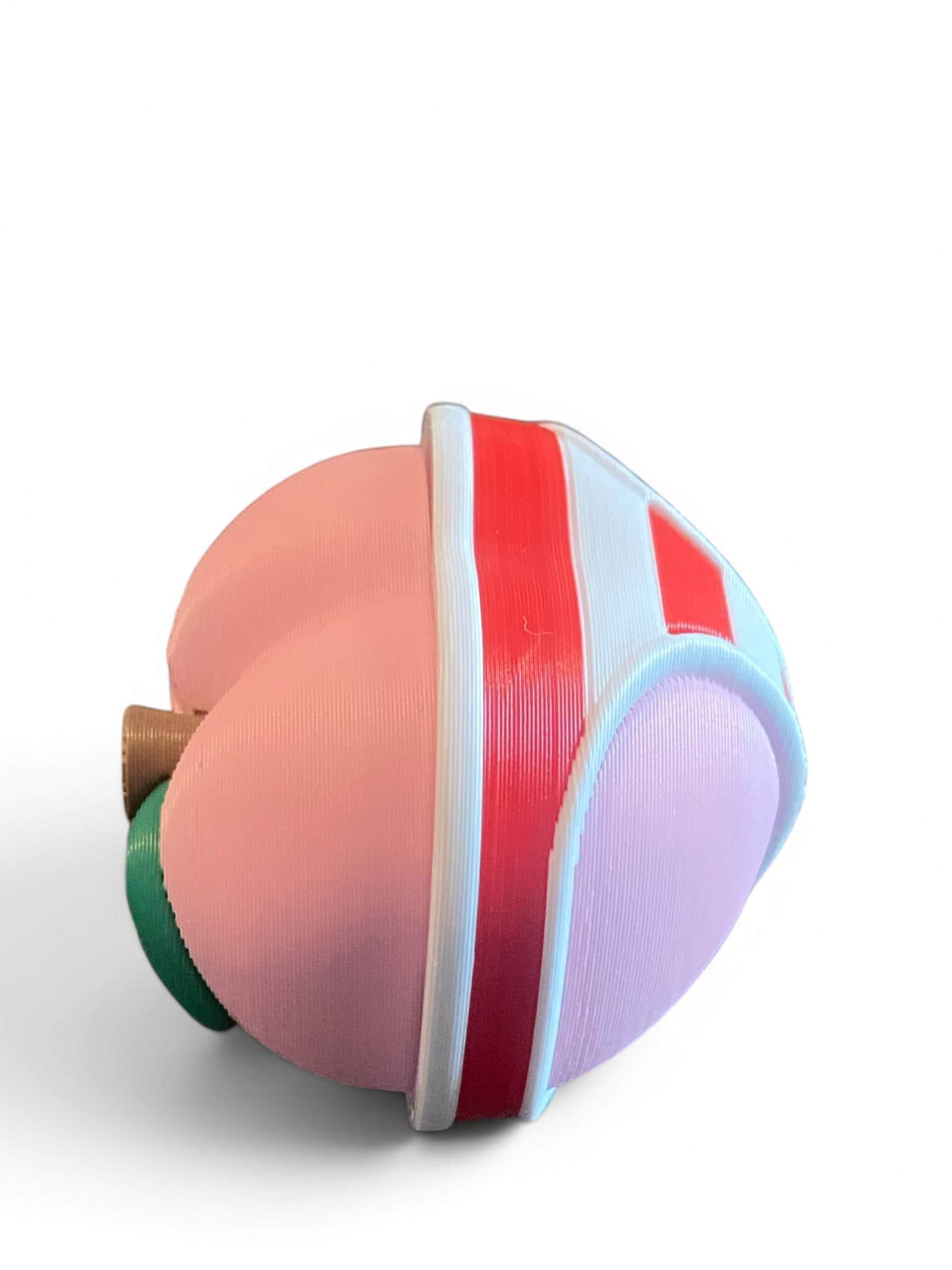 Summer Peach Fidget Clicker Keychain | 3D Printed Sensory Toy | Cute Fruit Gift