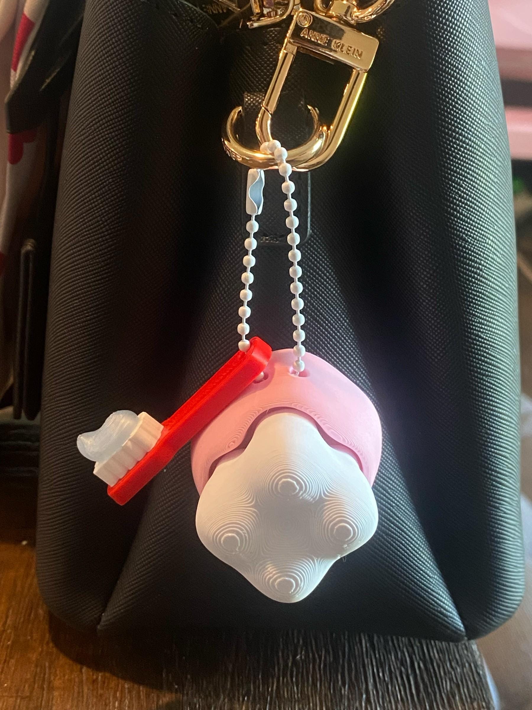 Molar & Toothbrush Fidget Clicker Keychain | 3D Printed Sensory Toy | Dental Gift