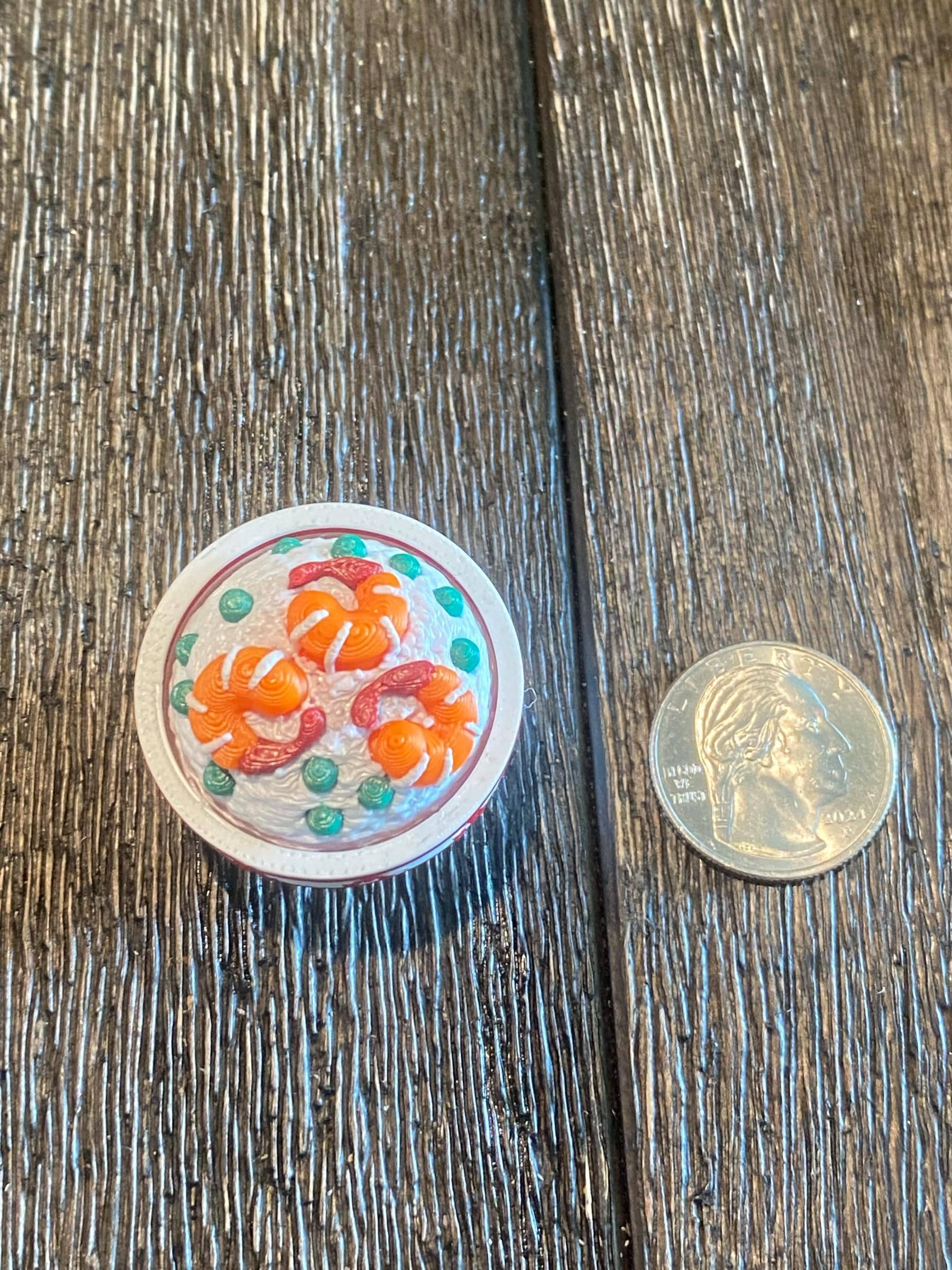 Shrimp Fried Rice Ramen Fidget Clicker | 3D Printed Kawaii Sensory Toy | Foodie Gift