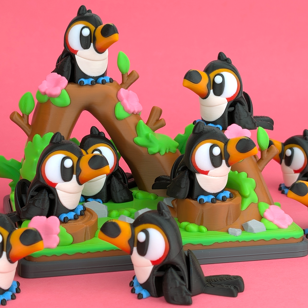 Flexi Toucan & Jungle Park Playset