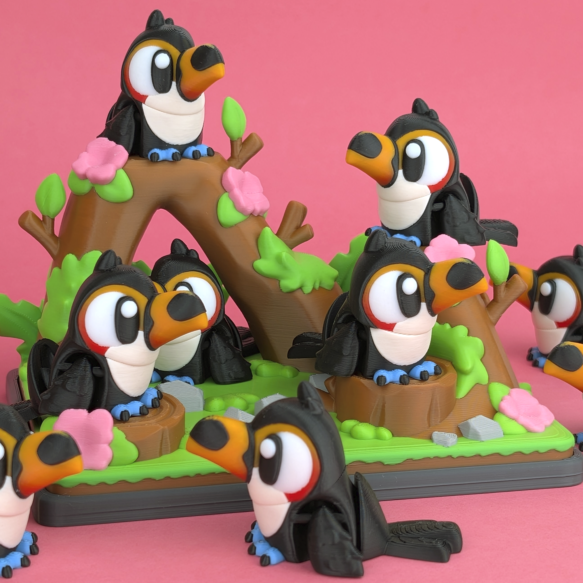Flexi Toucan & Jungle Park Playset