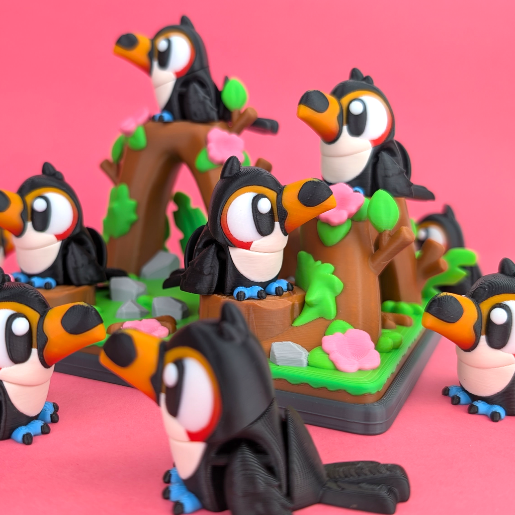 Flexi Toucan & Jungle Park Playset