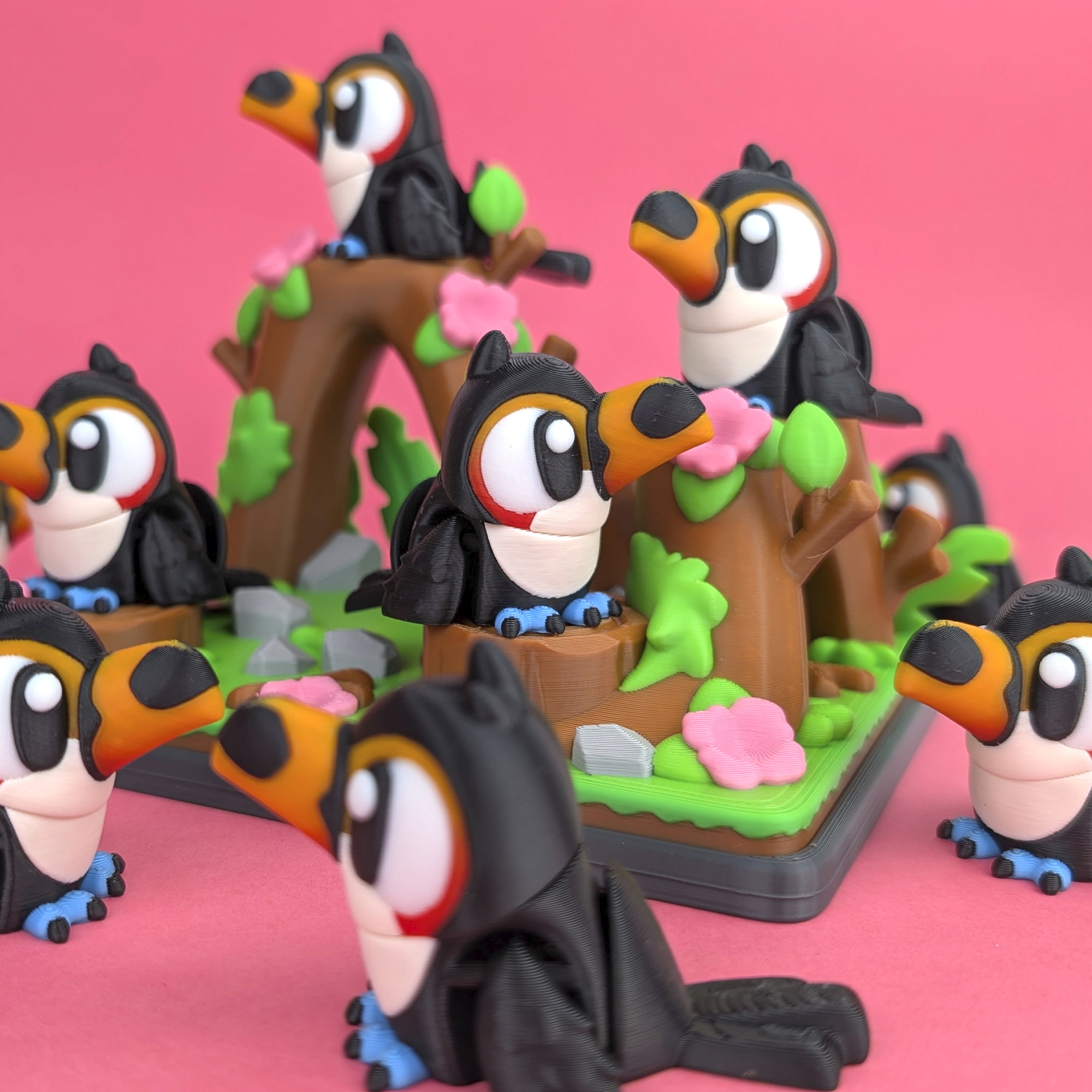 Flexi Toucan & Jungle Park Playset